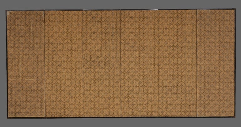 Grand paravent 屏 風 à six panneaux présentant six peintures 掛 け 軸, à décor de fl… Vente aux encheres – Auction House – Commissaire-priseur – Auctioneer - Boisgirard Antonini – Paris – Nice