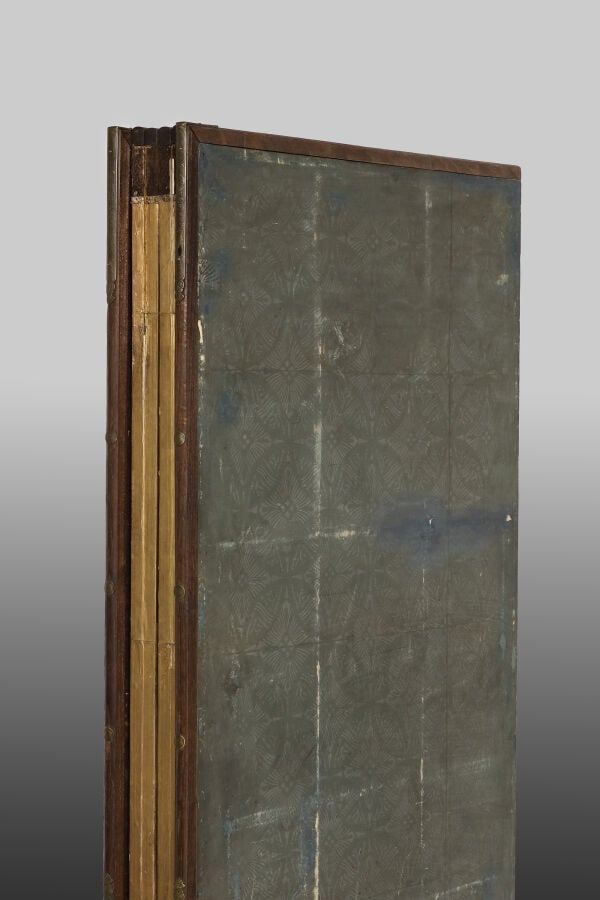 Grand paravent à six-panneaux byôbu 屏 風 à décor d'une peinture de l'école Tôsa… Vente aux encheres – Auction House – Commissaire-priseur – Auctioneer - Boisgirard Antonini – Paris – Nice