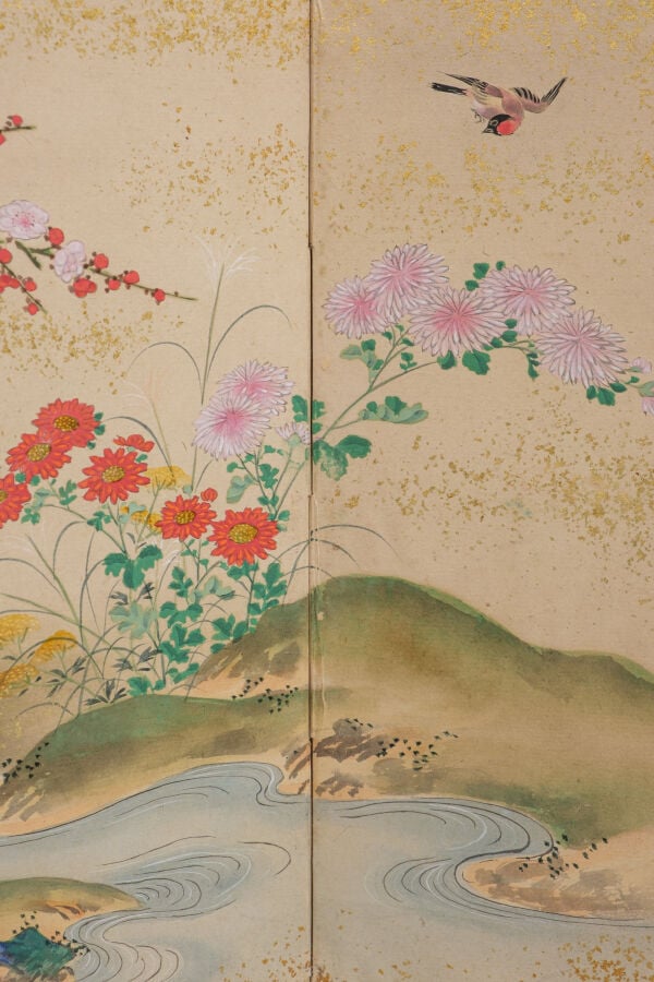 Hina'byôbu 雛 屏 風 (paravent du festival de poupées) à six panneaux à décor d'un… Vente aux encheres – Auction House – Commissaire-priseur – Auctioneer - Boisgirard Antonini – Paris – Nice
