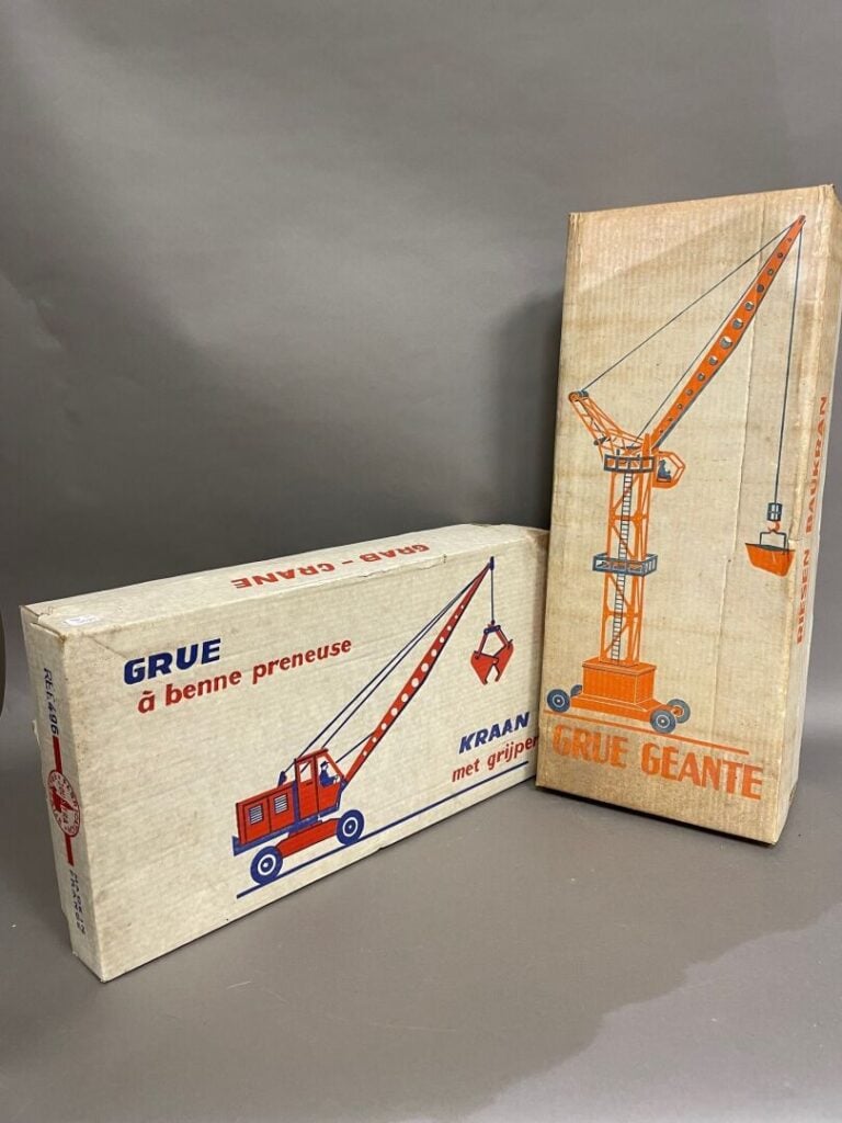 JOUSTRA - Lot de 2 engins de travaux publics - Avec leur boîte d'origine