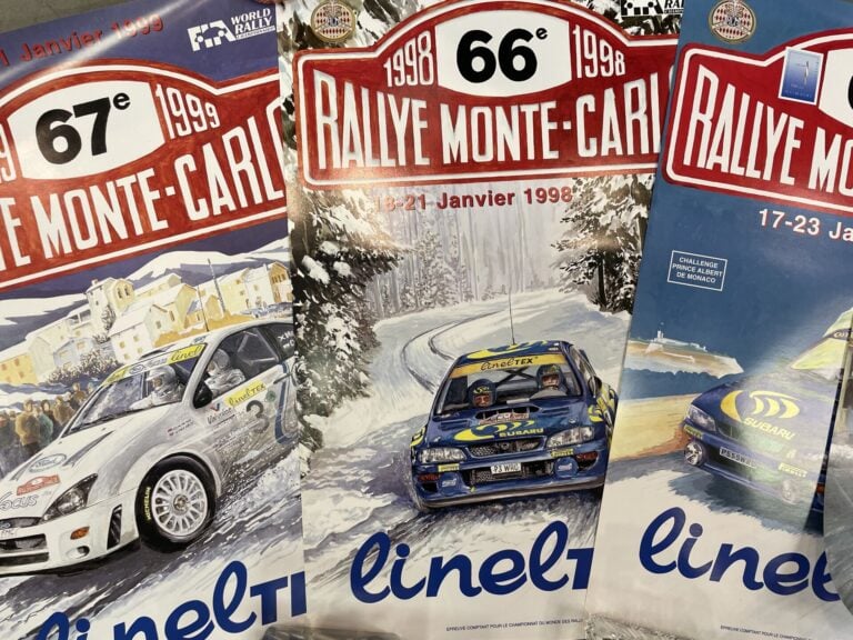 Lot d'affiches officielles du Rallye Monte Carlo de 1987 à 2001
