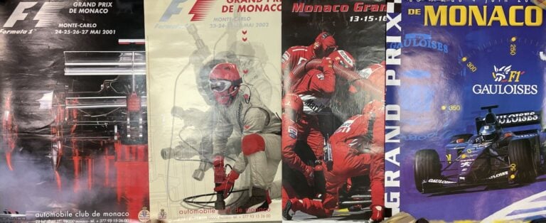 Lot d'affiches officielles Grand Prix de Monaco F1