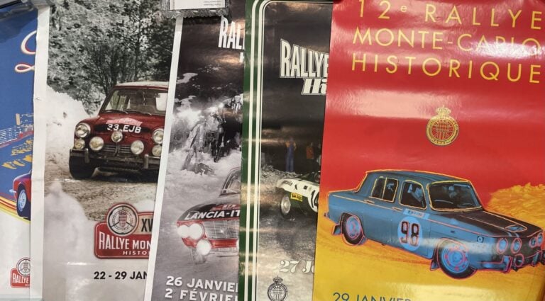 Lot d'affiches (sic) du Rallye Monte Carlo historique