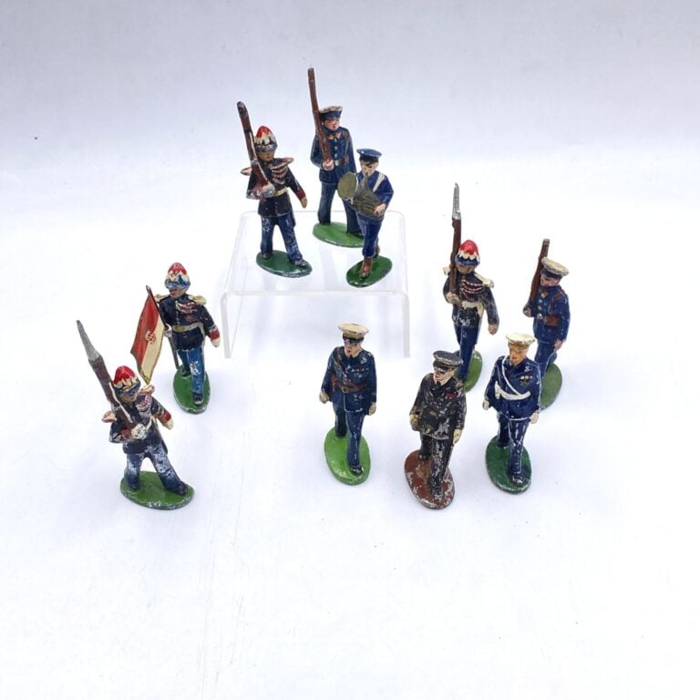 Lot de 10 figurines aluminium - Quiralu France - vers 1950 - armée de l'air au…