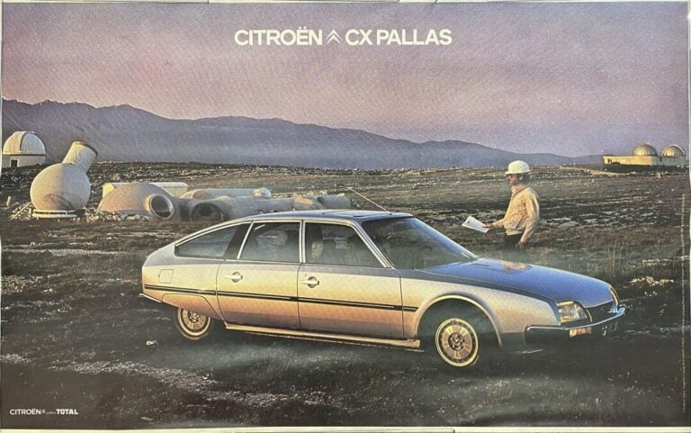 Lot de 7 grandes affiches publicitaires de concession Citroën CX - (159 x 120 c…