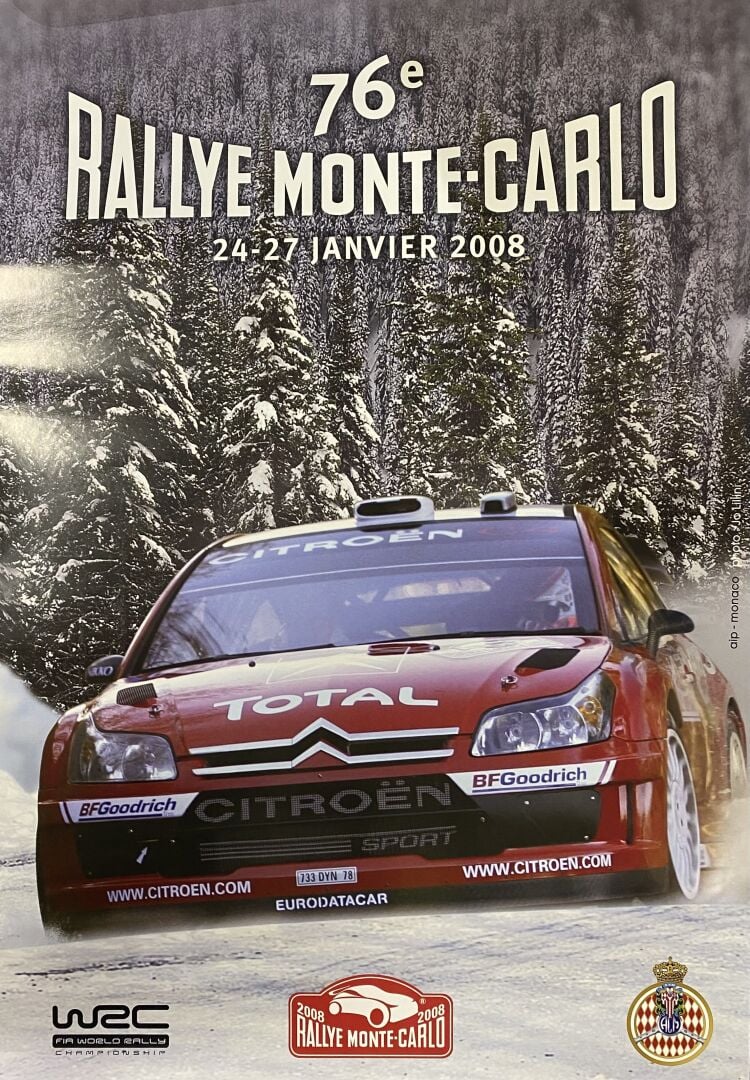Lot Rallye Monte Carlo comprenant : - - 5 plaques souvenir Rallye Monte Carlo 2…