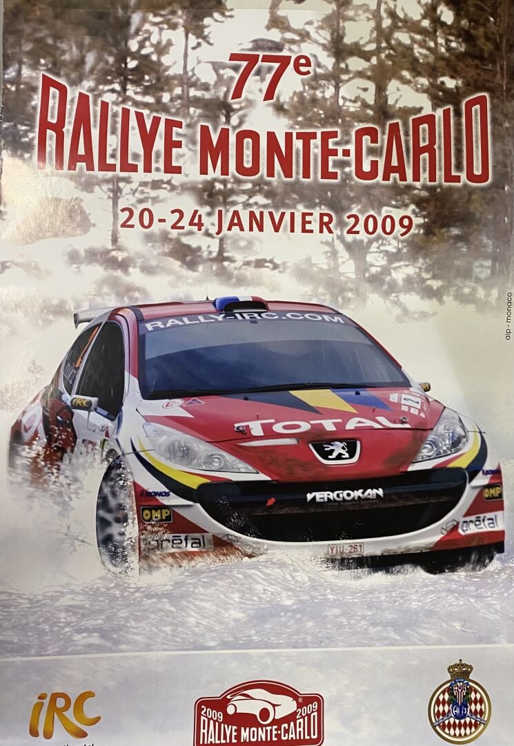 Lot Rallye Monte Carlo comprenant : - - 5 plaques souvenir Rallye Monte Carlo 2…
