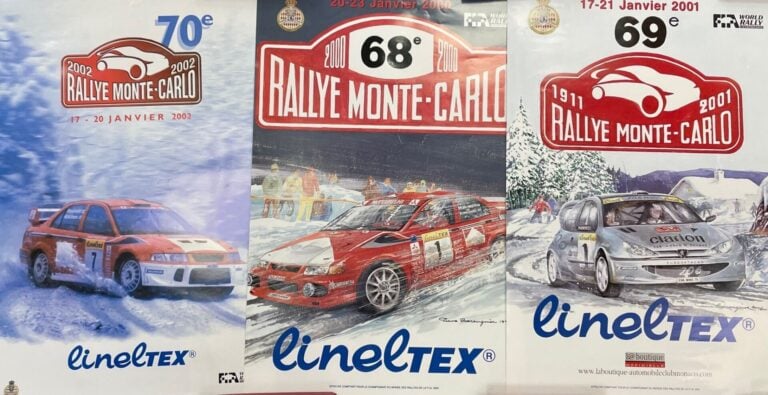 Lot Rallye Monte Carlo comprenant : - - des plaques souvenirs Rallye Monte Carl…