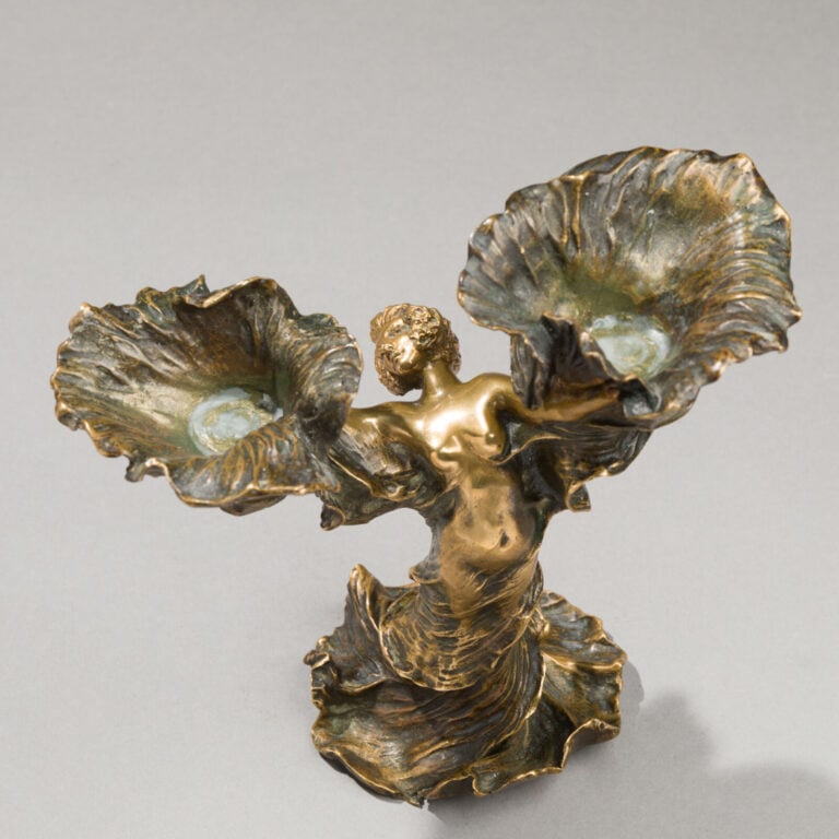 LOUCHET fondeur - Louis CHALON (1866-1940), modèle de - Loie Fuller - Candélabr… maison de vente aux encheres commissaire-priseur auction house boisgirard antonini