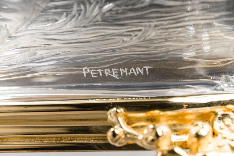 Maison BACCARAT - Exceptionnelle jardinière formant centre de table à corps de… maison de vente aux encheres commissaire-priseur auction house boisgirard antonini