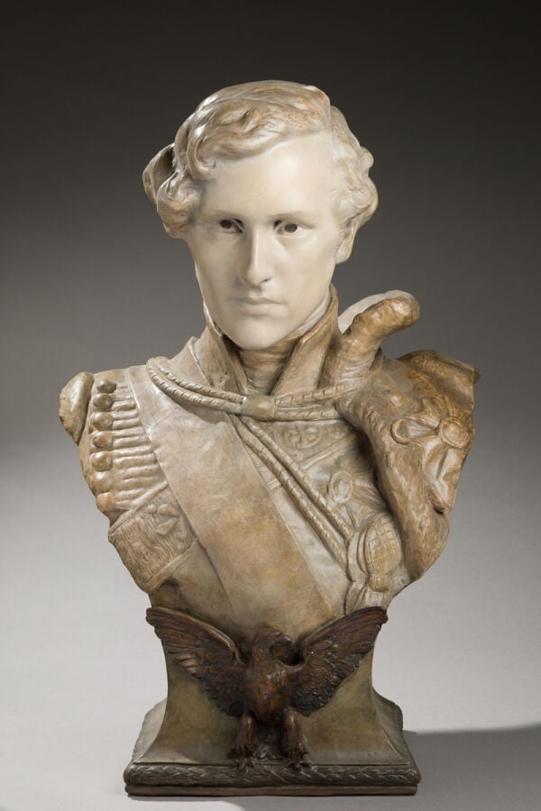 Manufacture Friedrich GOLDSCHEIDER - & Louis OURY - L'aiglon fils Napoléon - Sc… maison de vente aux encheres commissaire-priseur auction house boisgirard antonini