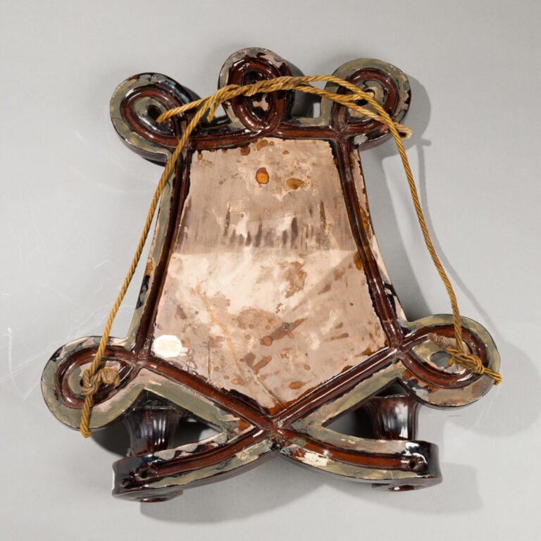 Marcel GIRAUD (1897-1985) - à VALLAURIS - Miroir en céramique émaillée brune nu… maison de vente aux encheres commissaire-priseur auction house boisgirard antonini