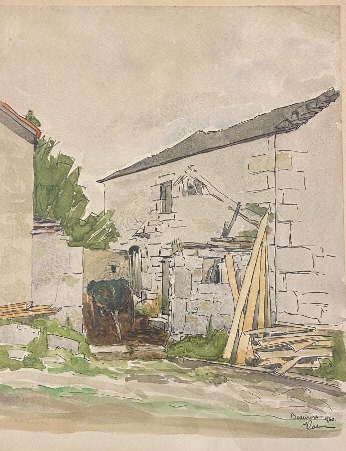 Michel ZADOUNAISKY (1903-1983) - Ensemble de huit dessins aquarellés sur papier… maison de vente aux encheres commissaire-priseur auction house boisgirard antonini