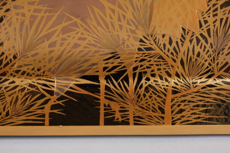 Paire d'hirobuta 広 蓋 (plateaux de présentation) laqués à décor de grues au mili… Vente aux encheres – Auction House – Commissaire-priseur – Auctioneer - Boisgirard Antonini – Paris – Nice