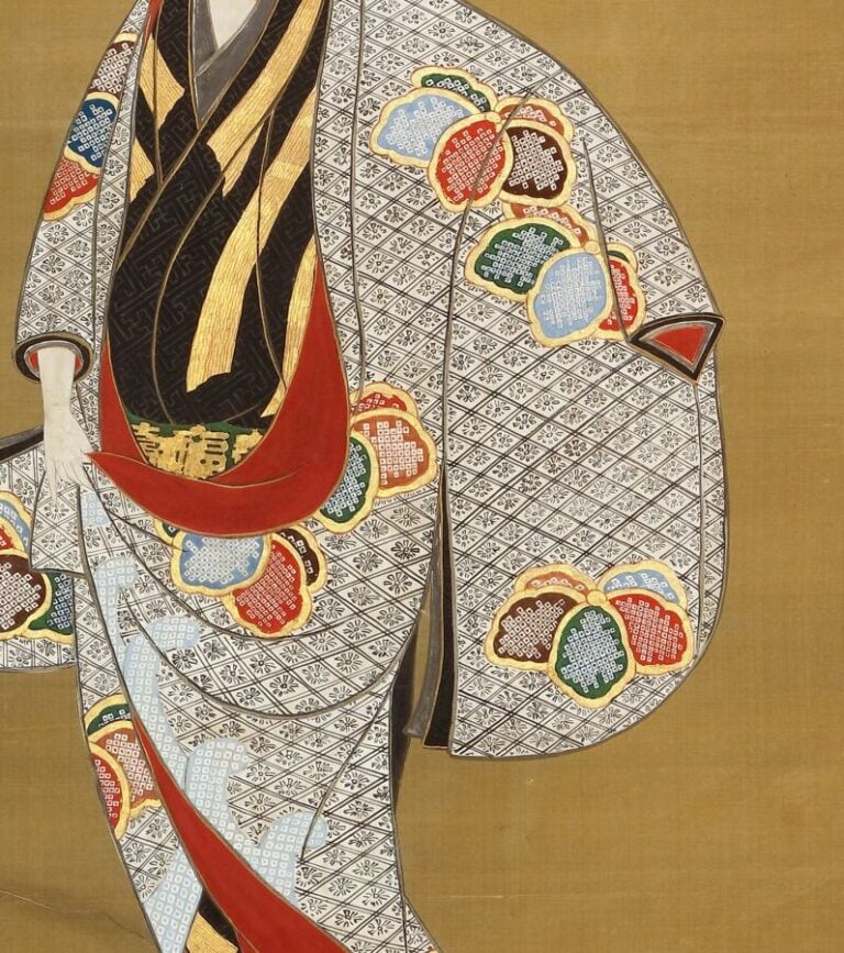 Paravent à deux panneaux à décor de deux femmes portant des kimonos. - Les femm… Vente aux encheres – Auction House – Commissaire-priseur – Auctioneer - Boisgirard Antonini – Paris – Nice
