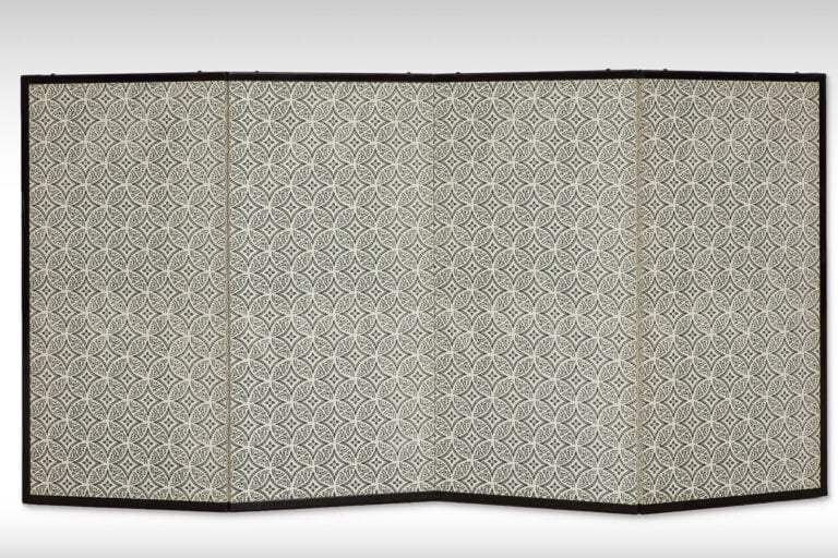 Paravent à quatre panneaux représentant une scène du chapitre 49, Yadorigi (« A… Vente aux encheres – Auction House – Commissaire-priseur – Auctioneer - Boisgirard Antonini – Paris – Nice