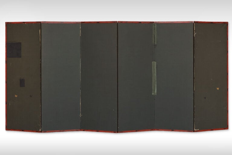 Paravent à six panneaux de taille moyenne (byôbu 屏風) à décor de fleurs saisonni… Vente aux encheres – Auction House – Commissaire-priseur – Auctioneer - Boisgirard Antonini – Paris – Nice