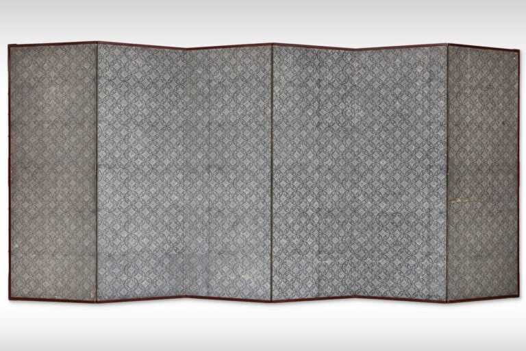 Paravent à six panneaux représentant une peinture sumi-e centrée sur un impress… Vente aux encheres – Auction House – Commissaire-priseur – Auctioneer - Boisgirard Antonini – Paris – Nice