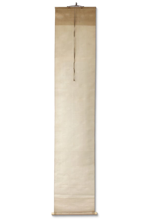 Peinture sur rouleau à suspendre 掛軸 (kakejiku) réalisée par Imai Keijû 今井景樹 (18… Vente aux encheres – Auction House – Commissaire-priseur – Auctioneer - Boisgirard Antonini – Paris – Nice