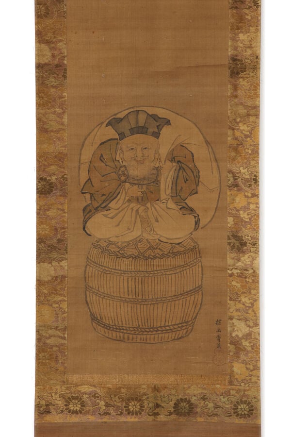 Peinture sur rouleau à suspendre 掛軸 (kakejiku) représentant Daikokuten 大黒天, div… Vente aux encheres – Auction House – Commissaire-priseur – Auctioneer - Boisgirard Antonini – Paris – Nice