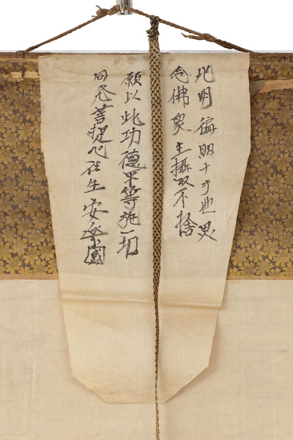 Peinture sur rouleau à suspendre de style thangka japonais 掛 け 軸 (kakejiku) rep… Vente aux encheres – Auction House – Commissaire-priseur – Auctioneer - Boisgirard Antonini – Paris – Nice