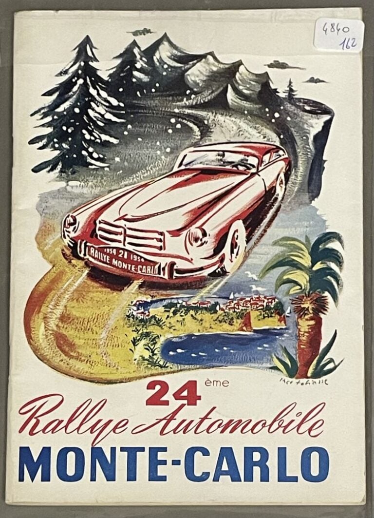 Programme du Rallye de Monte Carlo, année 1954