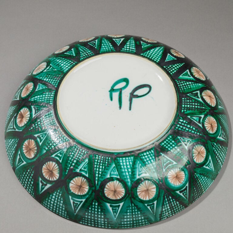 Robert PICAULT (1919-2000) - Grand plat creux circulaire en céramique émaillée… maison de vente aux encheres commissaire-priseur auction house boisgirard antonini