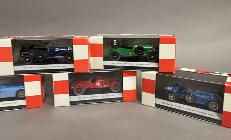 STARTER - Lot de 7 miniatures 1/43 vainqueur du Mans 1925, 1927, 1932, 1934, 19…