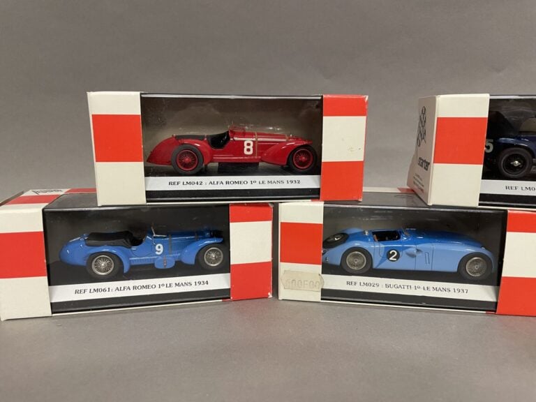 STARTER - Lot de 7 miniatures 1/43 vainqueur du Mans 1925, 1927, 1932, 1934, 19…