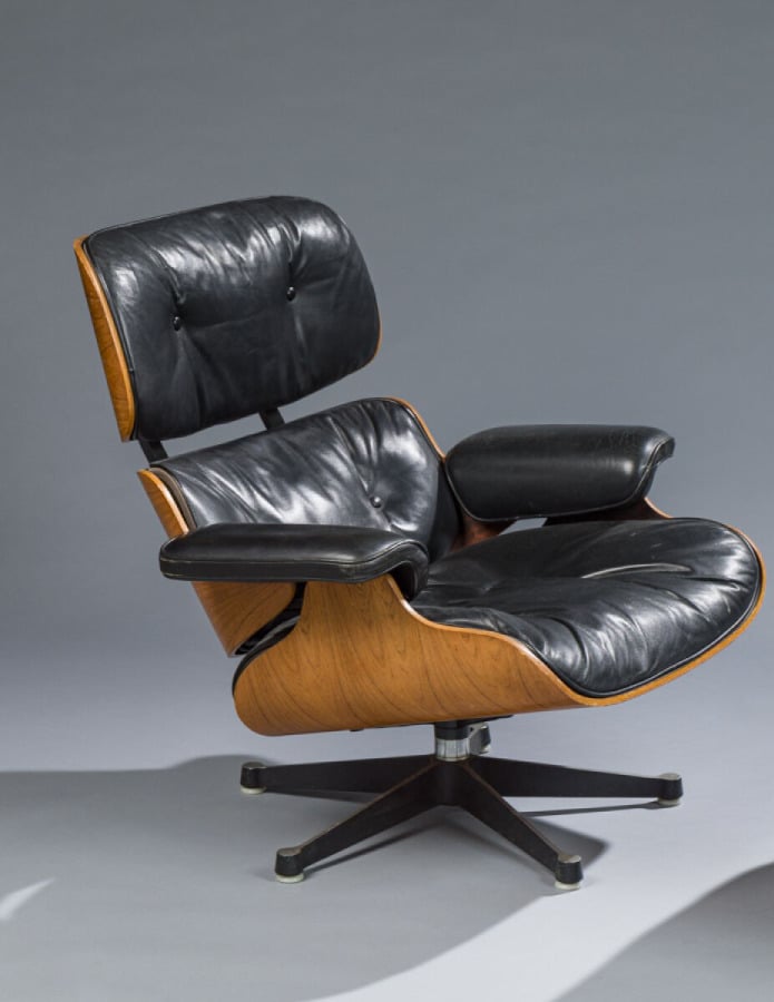 Charles (1907-1978) et Ray (1912-1988) EAMES - Fauteuil modèle « Lounge Chair »… vente aux encheres auction house commissaire-priseur boisgirard antonini