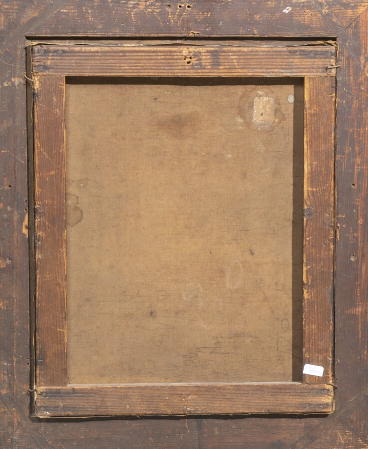 Ecole française XIXème siècle - Femme dans un intérieur Napoléon III - 41 x 33…