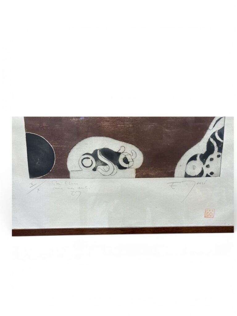 Émile MARZE (1930-2009) - Composition - Lithographie, signée en bas à droite -…