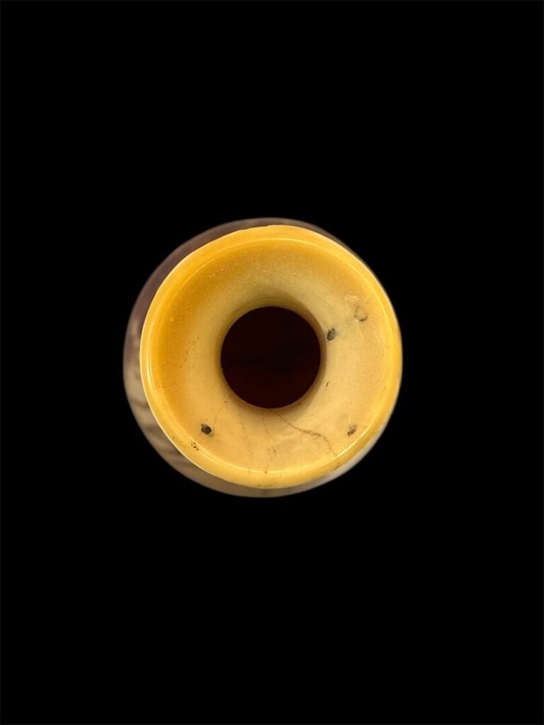 LEGRAS - Vase à panse bulbeuse à col resserré et légèrement évasé à décor en ve…