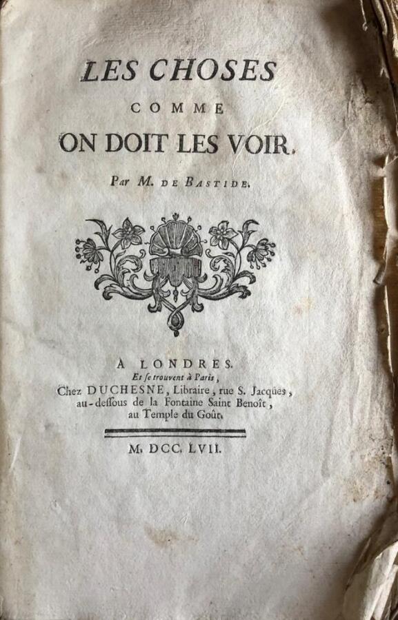 LOT DE LIVRES comprenant : - - - Thompson - Les Saisons - Londres, 1780. In-16,…