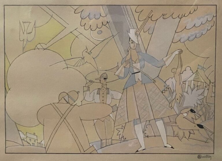 MARTIN Charles (1884-v.1932/34), d'après - Sport et divertissement - Ensemble d…