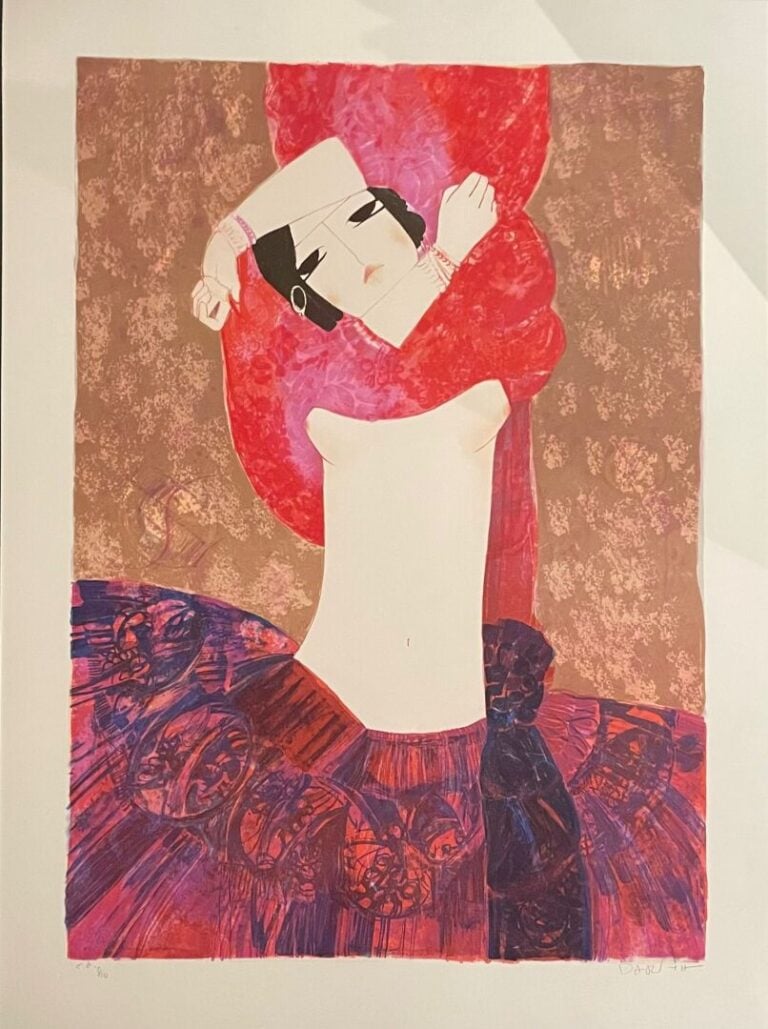 Mohajer DARIUSH (né en 1944) - Odalisque - Lot de 2 lithographies - Signées en…