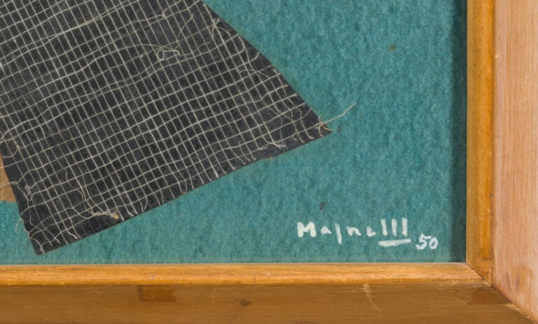 ALBERTO MAGNELLI (1888-1971) - Sans titre, 1950 - Collage sur papier, signé en…