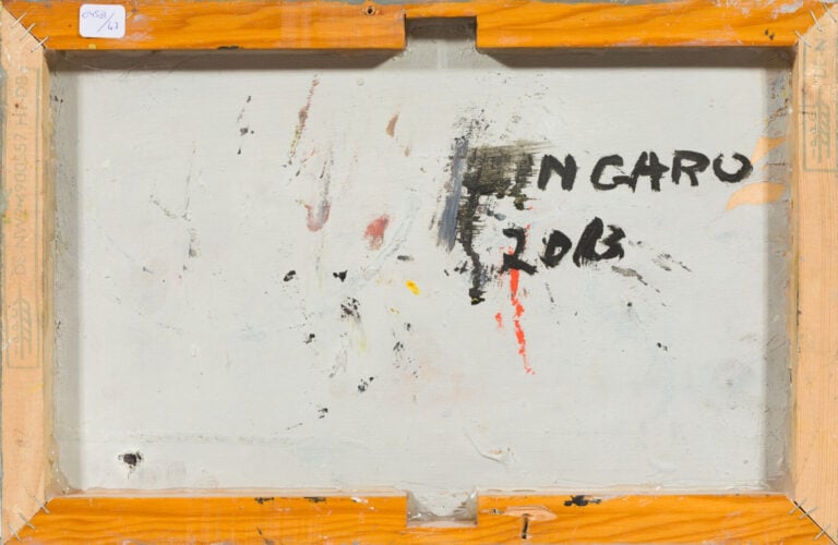 ASTOLFO ZINGARO (1931-) - Sans tire, 2013 - Huile et technique mixte sur contre…