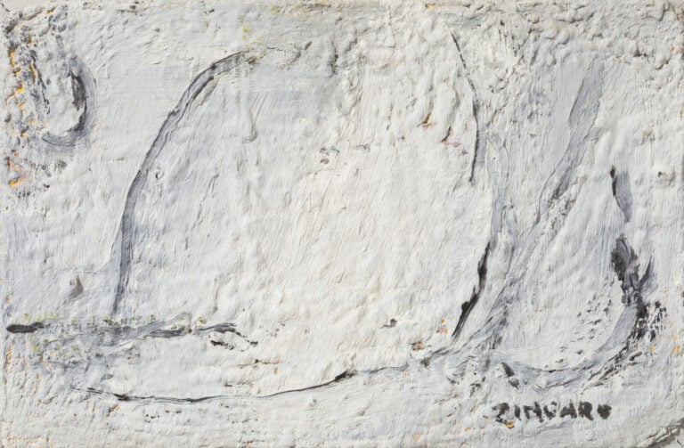 ASTOLFO ZINGARO (1931-) - Sans tire, 2013 - Huile et technique mixte sur contre…