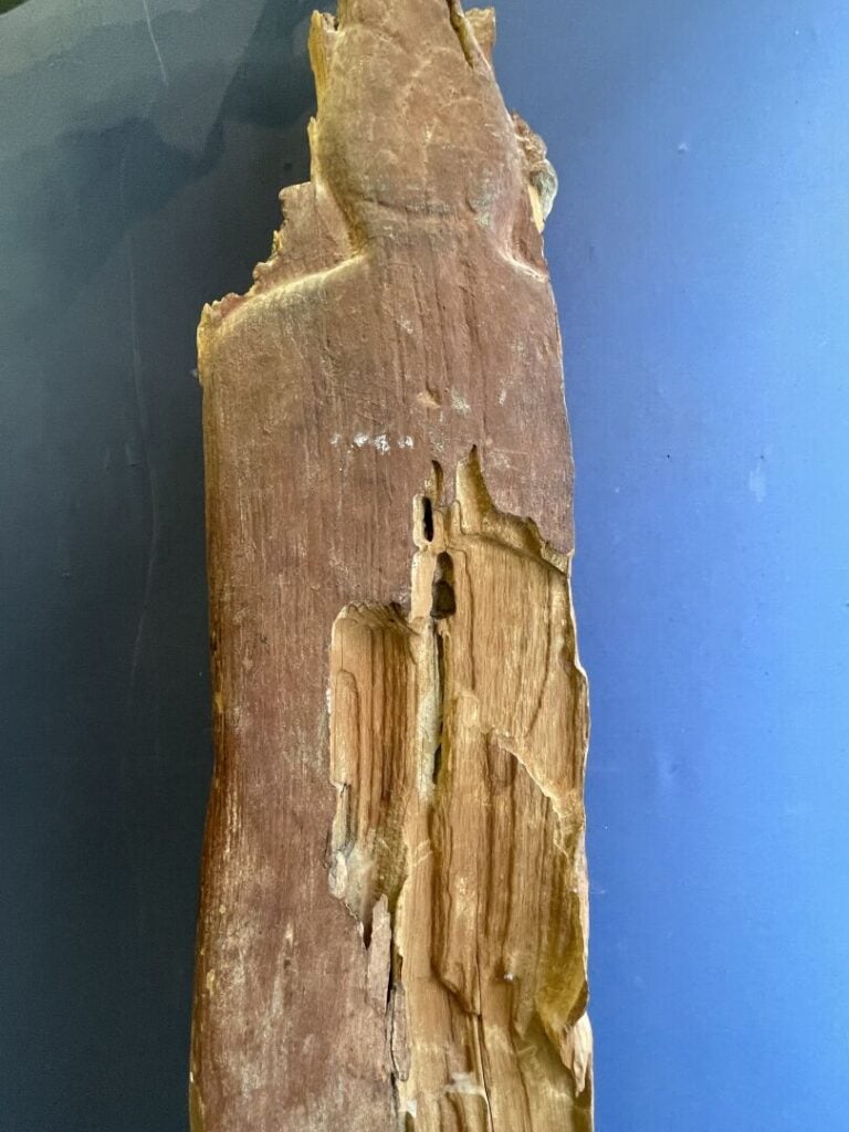 BIRMANIE - Bouddha - Sujet en bois sculpté - 1.55 m