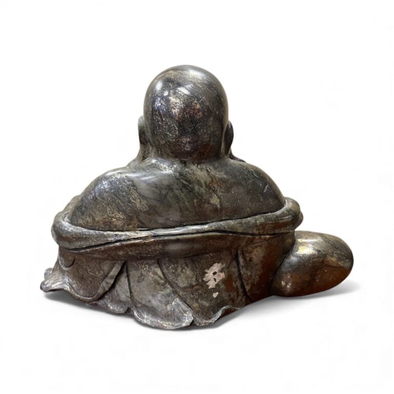 CHINE, XIX-XXe - Bouddha en pierre - 14 x 23 cm