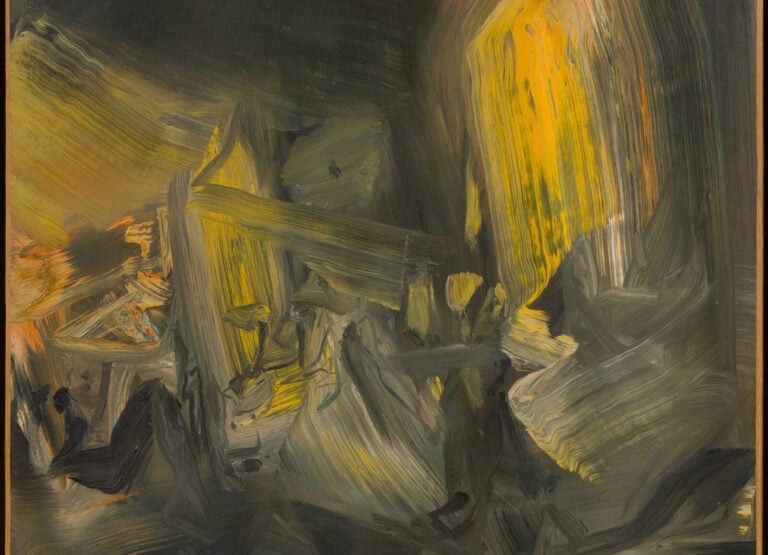 CHU TEH-CHUN (1920-2014) - Composition, 1973 - Huile sur papier marouflé sur to…