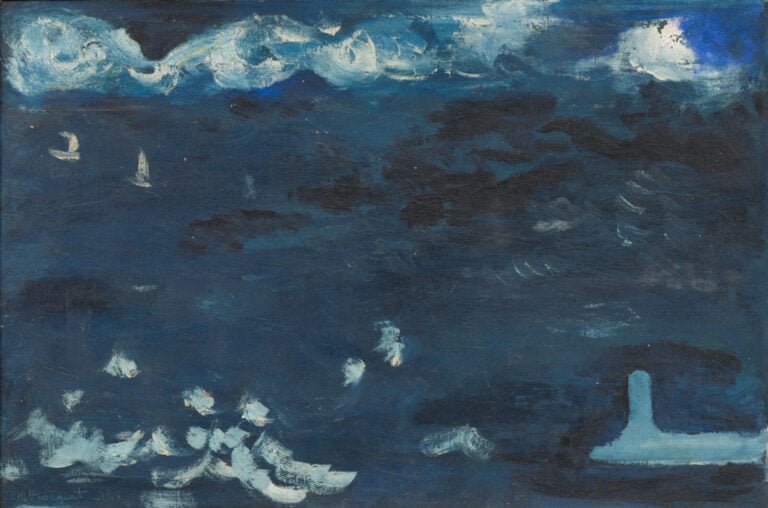 CLAUDE-HENRI ROCQUET (1933-2015) - Marine, 1964 - Huile sur toile, signée et da…