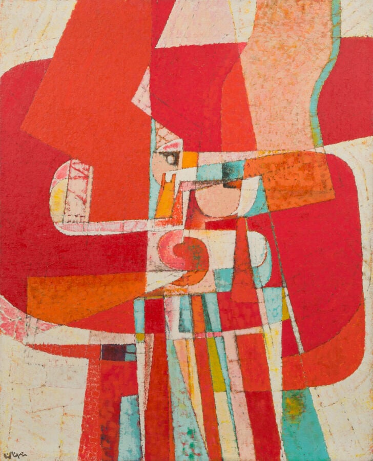 GEORGES COLLIGNON (1923-2002) - L'autre dimension, 1963 - Huile sur toile, sign…