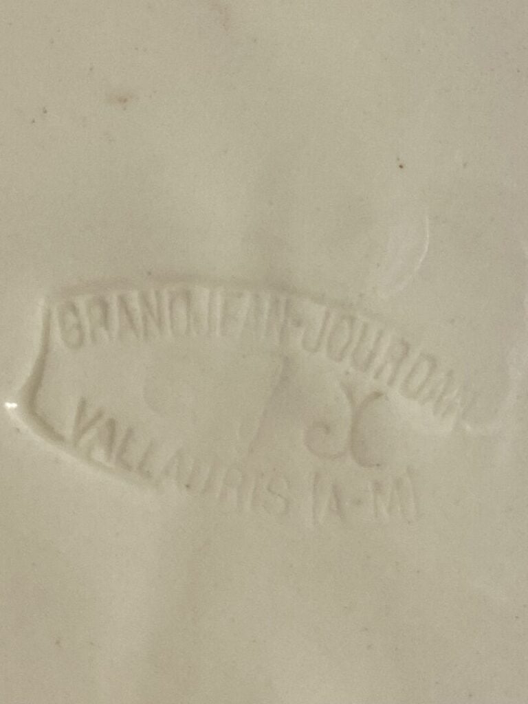 GRAND JEAN JOURDAN à VALLAURIS - Plateau à fromages en céramique émaillée à déc…