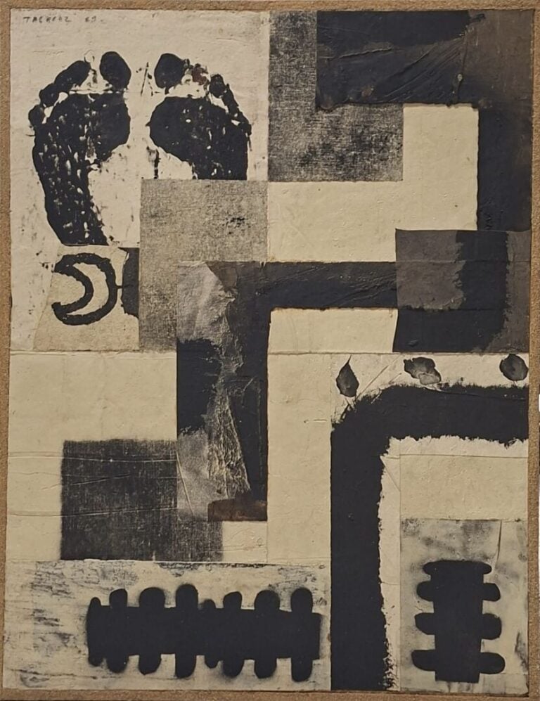 Guillaume TREPPOZ (1959) - Composition - Technique mixte (acrylique et collage)…