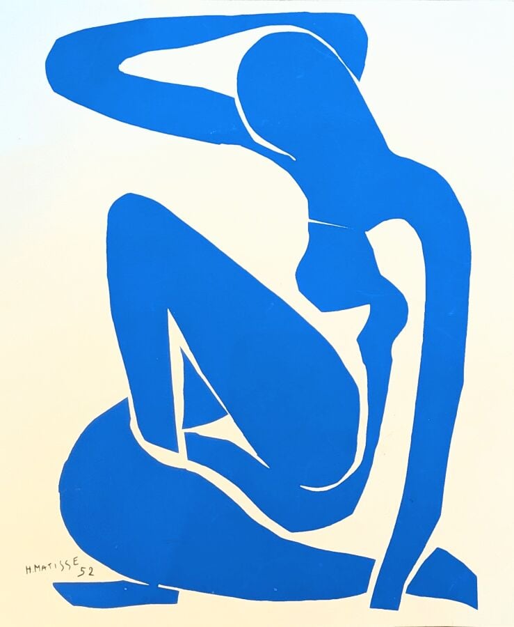 HENRI MATISSE (1869-1954) D'APRÈS, - Nu bleu - Lithographie sur papier d'après…