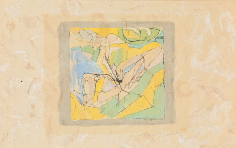JACQUES VILLON (1875-1963) - Composition, circa 1960 - Lithographie en couleurs…