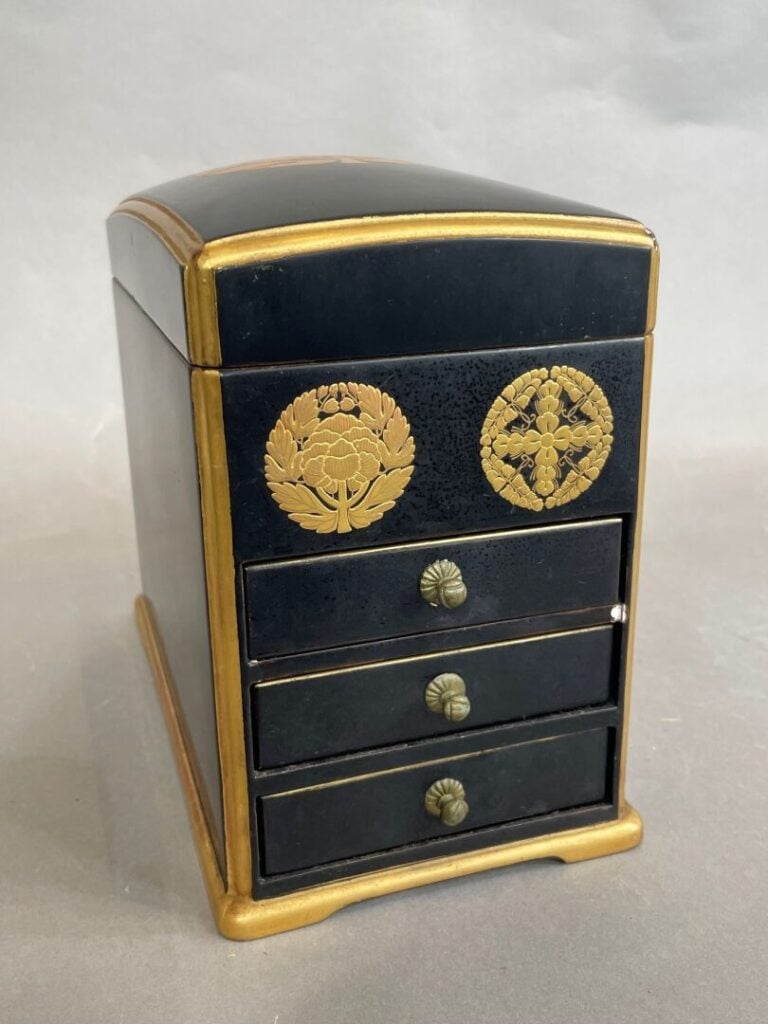 JAPON, période Meiji vers 1880 - Petit coffret japonais de fumeur de thé en éta…