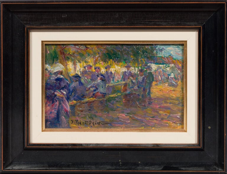 JEAN-BERTRAND PÉGOT- OGIER (1877-1915) - Pardon du soir à Saint-Efflam, Morbiha…
